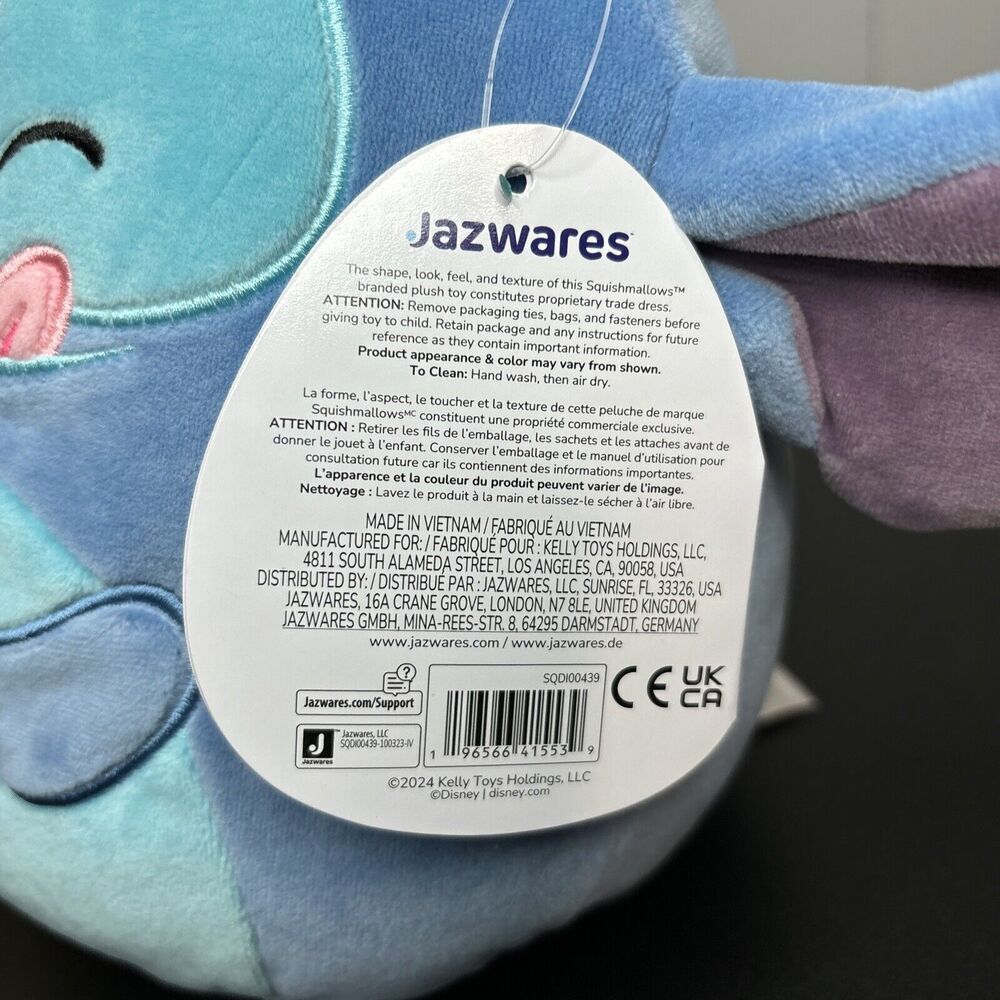 Squishmallows Disney Foodie Snacks Stitch with Sushi 8" NWT - Picture 3 of 7